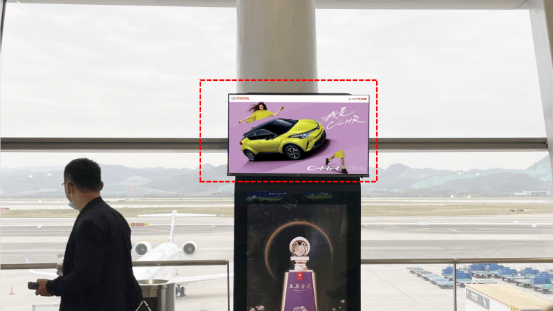 贵阳龙洞堡国际机场值机大厅和候机区机场电视广告