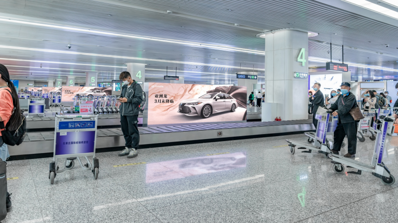 石家庄正定国际机场行李转盘LED屏广告