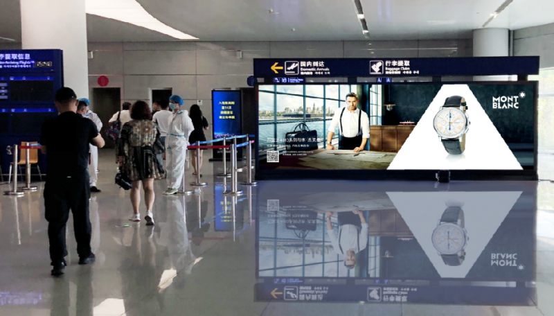 烟台蓬莱国际机场行李提取大厅LED大屏广告