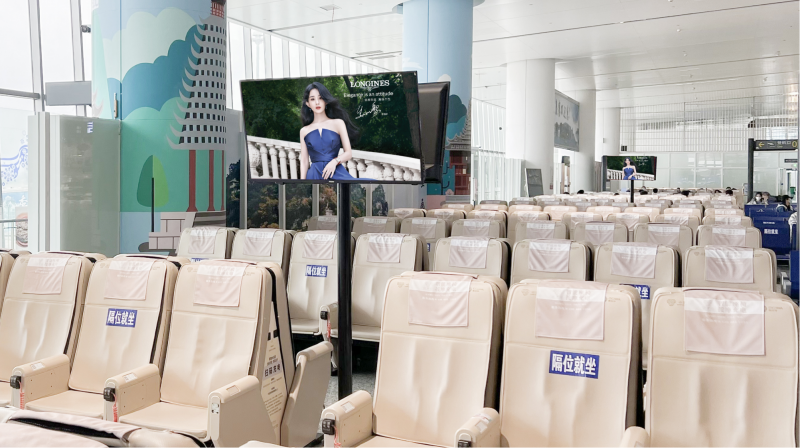 柳州白莲国际机场候机大厅机场电视广告