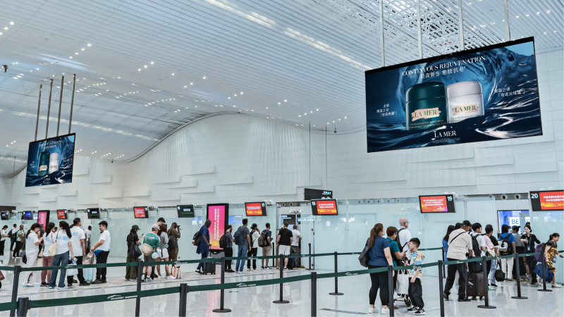广州白云国际机场T2国际安检区地标LED套装